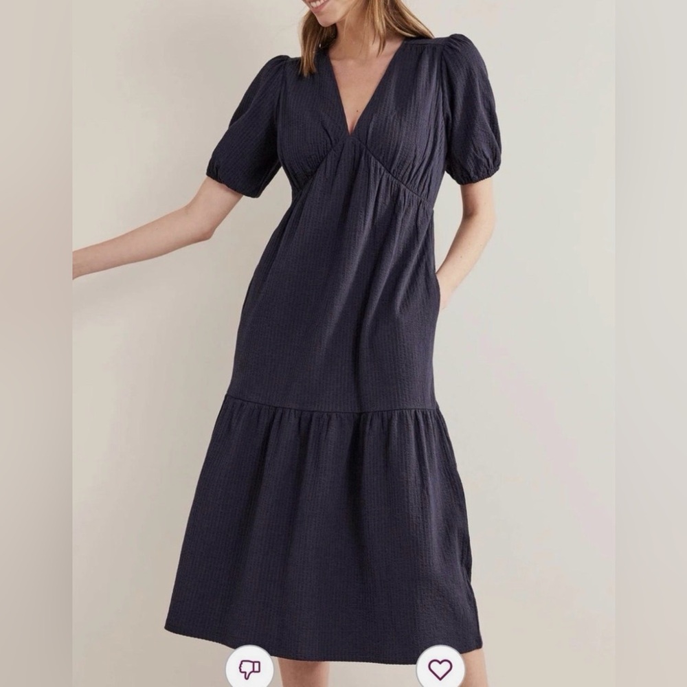 BODEN Navy Blue Midi Dress